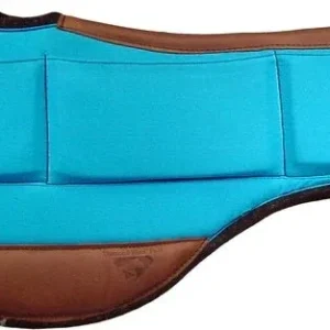 Diamond Wool Pad Company Turquoise 1/2in Round Barrel Contour Relief Shim Saddle Pad