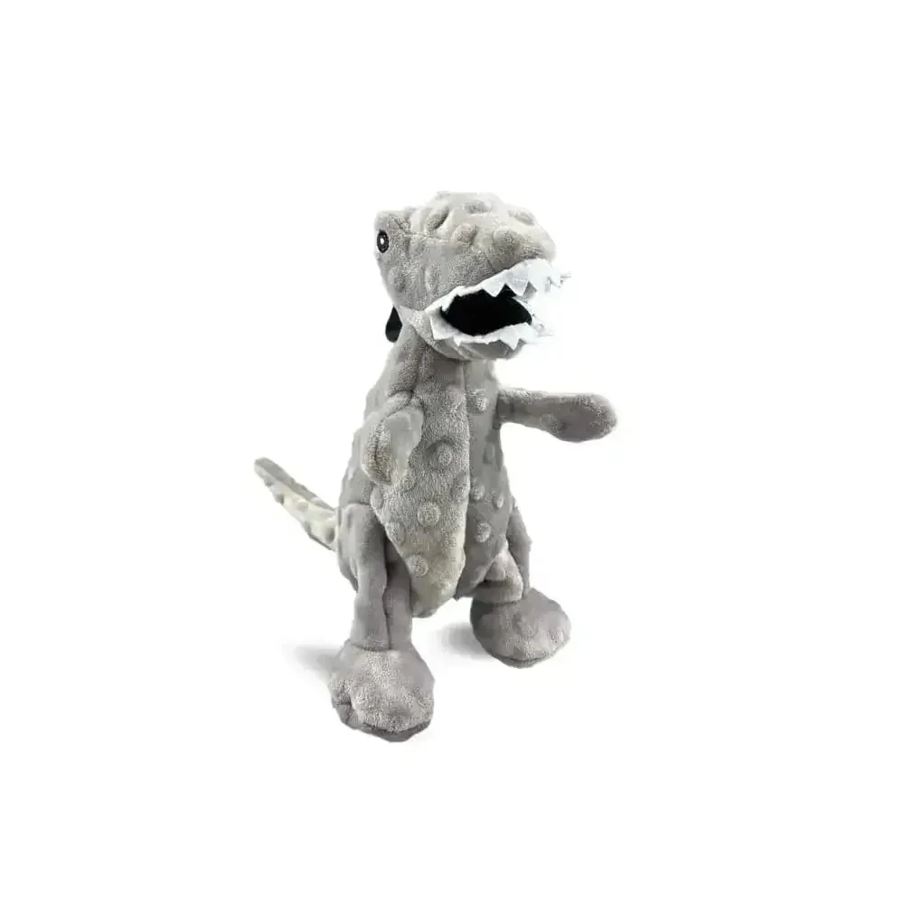 Dinosaur Dog Toy - Gray
