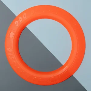 Disc-Go Dog Flying Disc in Orange (Made in the USA)