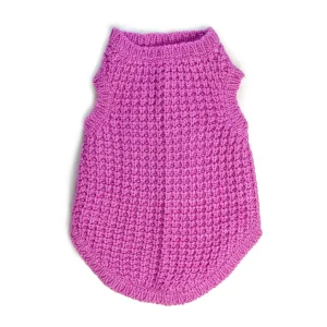 DNY | Chunky Knit Sleeveless Sweater in Raspberry