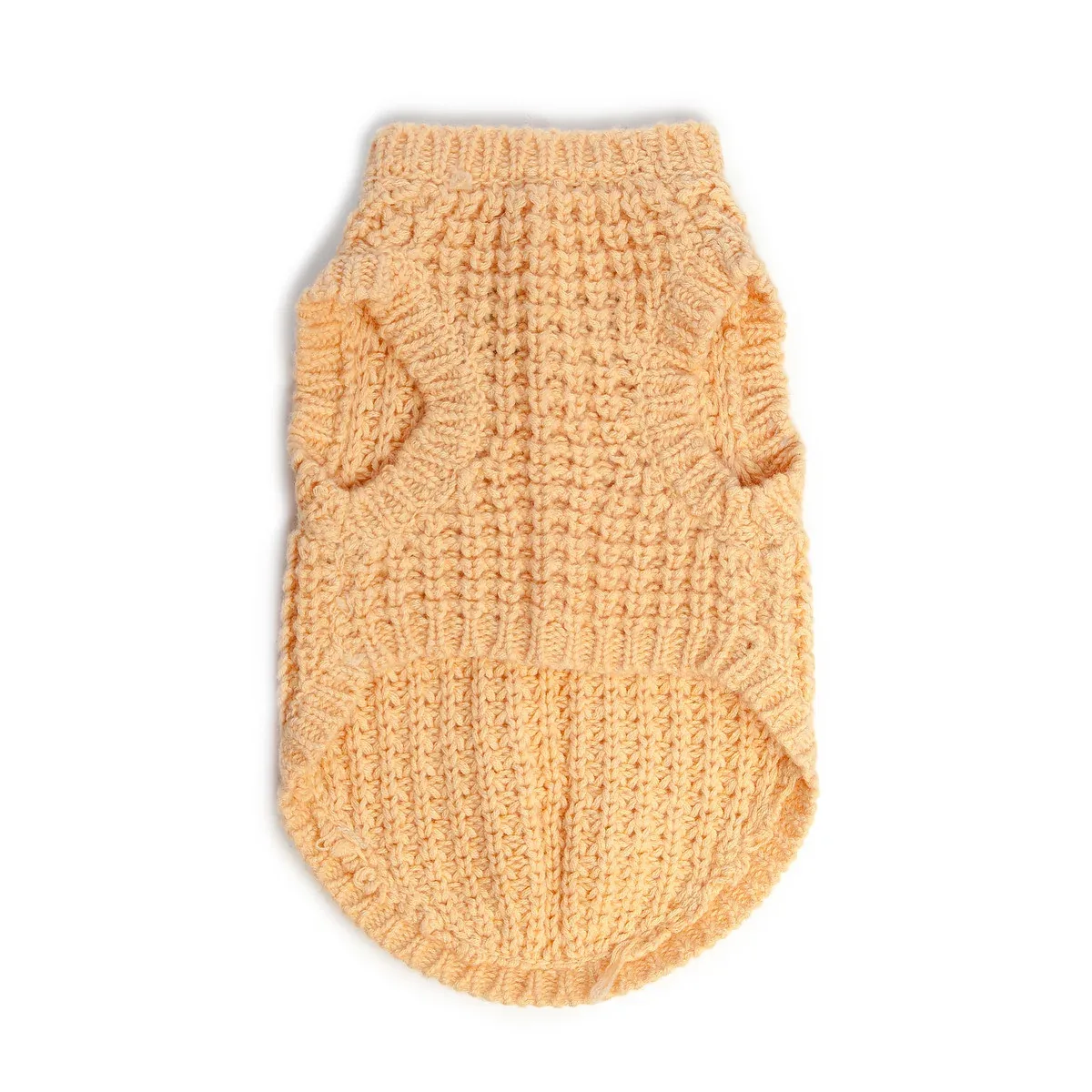 DNY | Chunky Knit Sleeveless Sweater in Summer Peach - Image 2