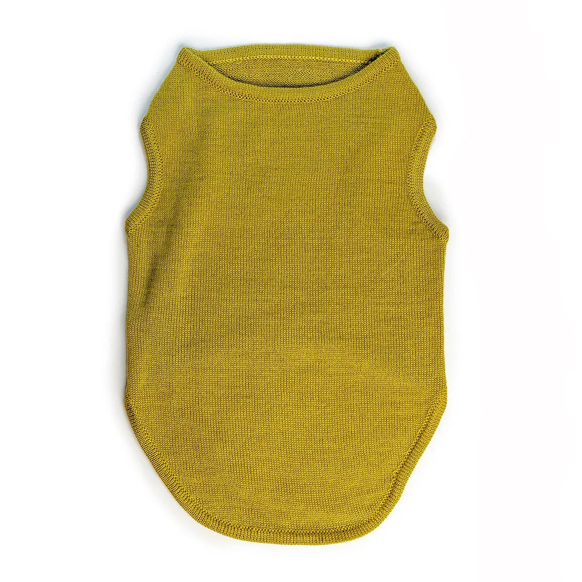 DNY | Sleeveless Knit Tee in Chartreuse Green
