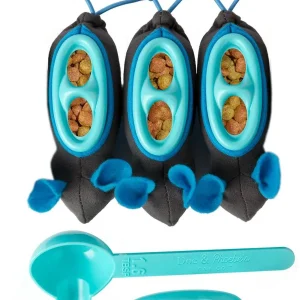 Doc & Phoebe Indoor Hunting Cat Feeder Blue, Gray 1ea/3 pk