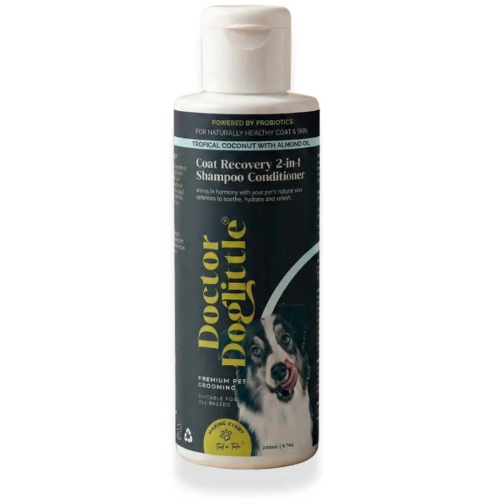 Doctor Doglittle Probiotic Coat Recovery 2 in 1 Shampoo Conditioner for Dogs