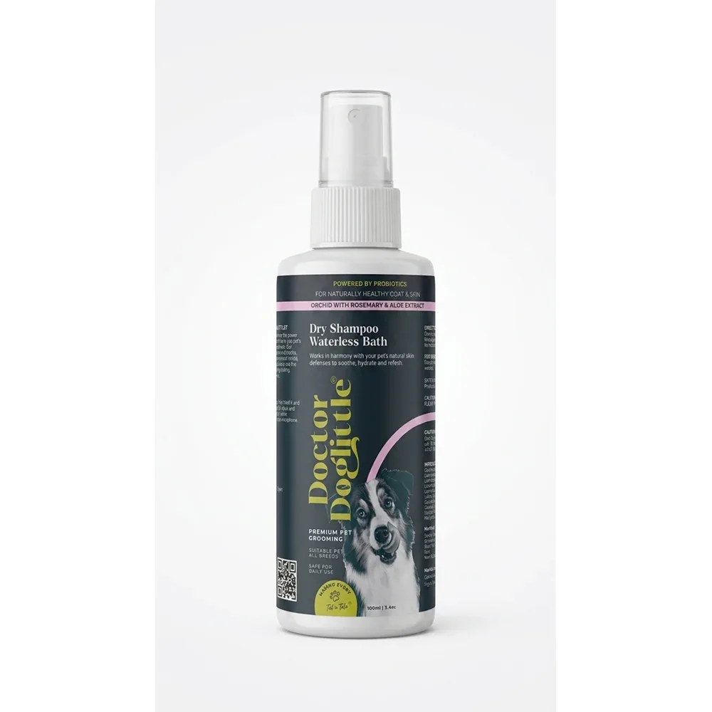 Doctor Doglittle Probiotic Dry Bath Shampoo for Dogs - Image 2