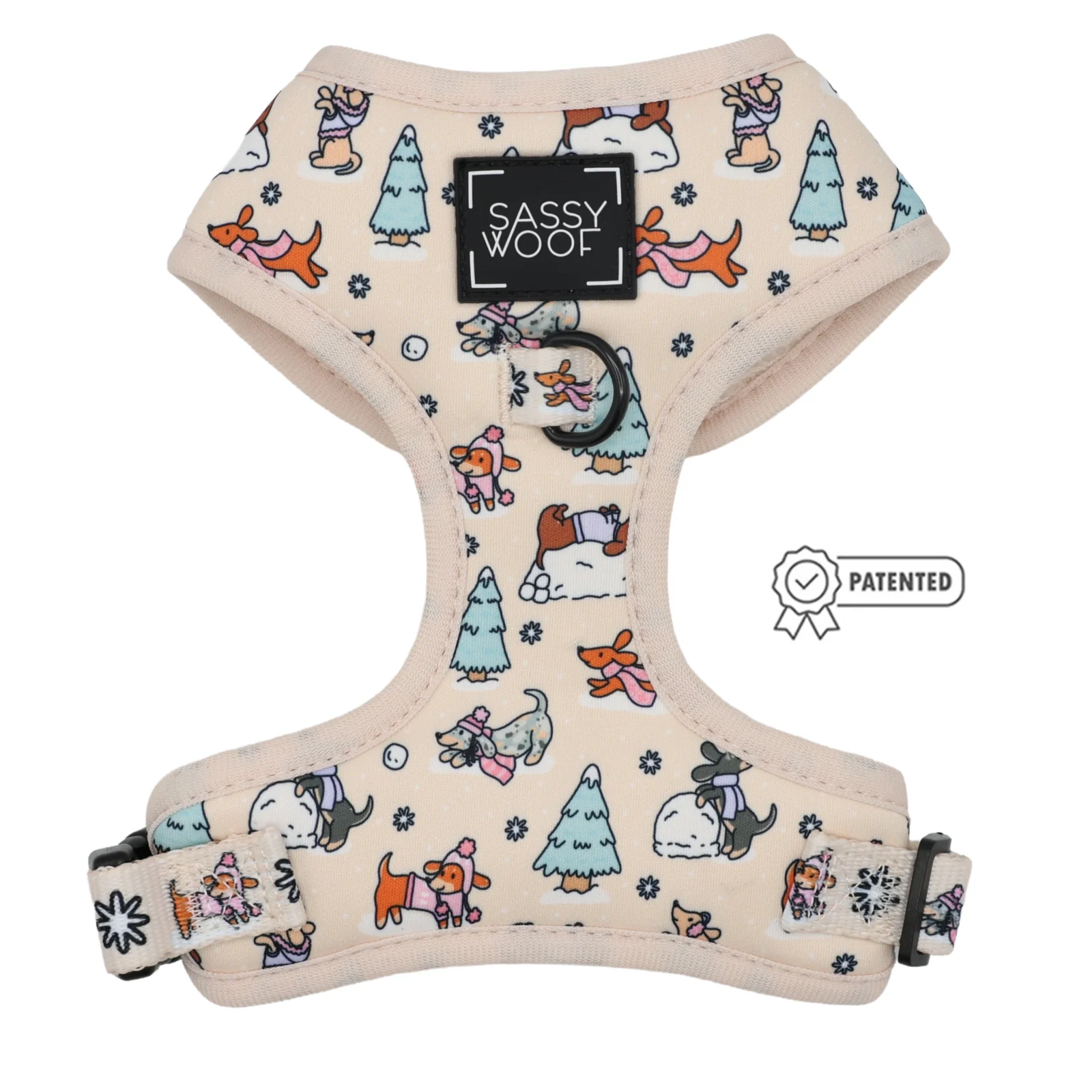 Dog Adjustable Harness - Weenie Wonderland