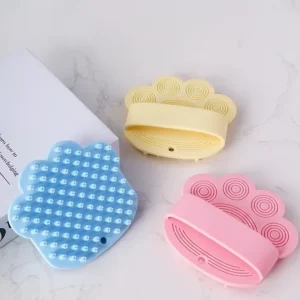 Dog Bath Brush,Pet Bath Comb Brush Soothing Massage Rubber Comb,Pet Bathing Brush