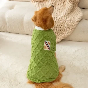 Dog Clothes for Big Dogs Winter Warm Dog Vest Fleece Dog Coat Pet Dog Hoodies Golden Retriever Collie Medium