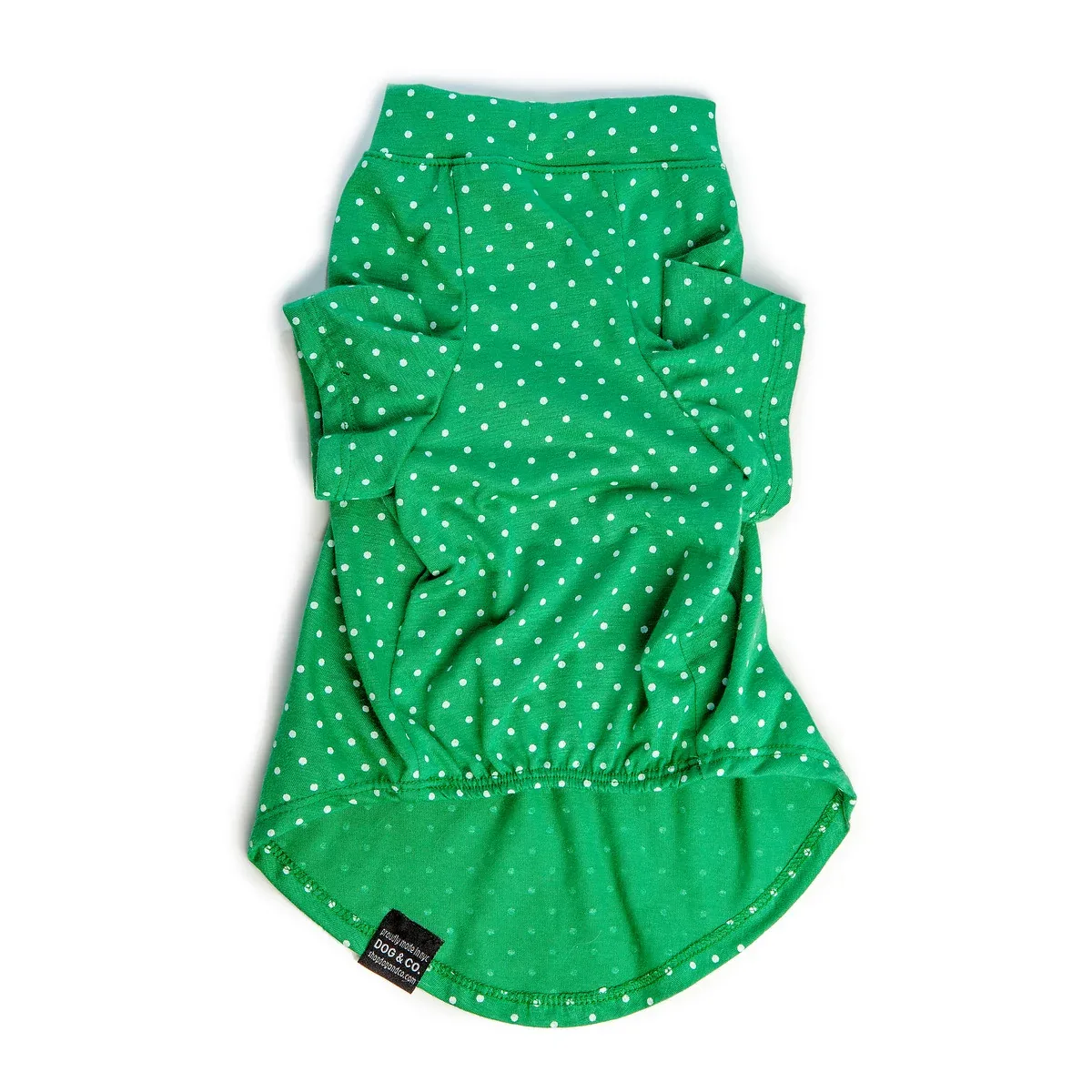 DOG & CO. | Perfect T in Kelly Green Dot - Image 2