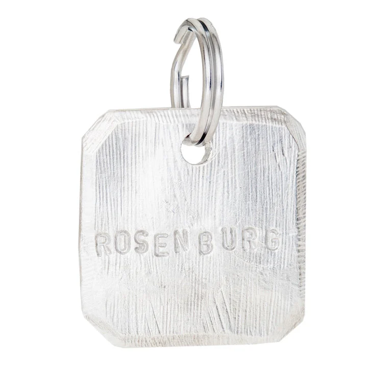 DOG & CO. | Square Dog Tag in Silver (custom)