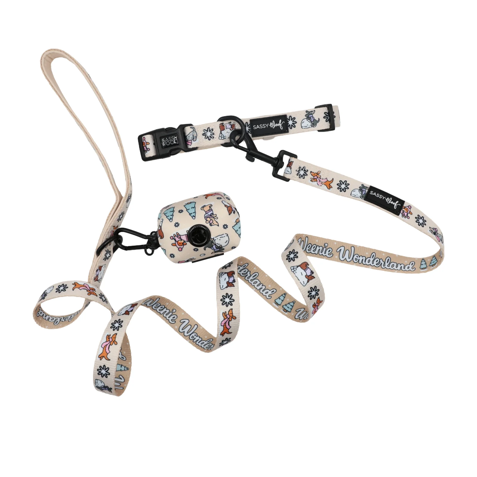 Dog Collar Three Piece Bundle - Weenie Wonderland