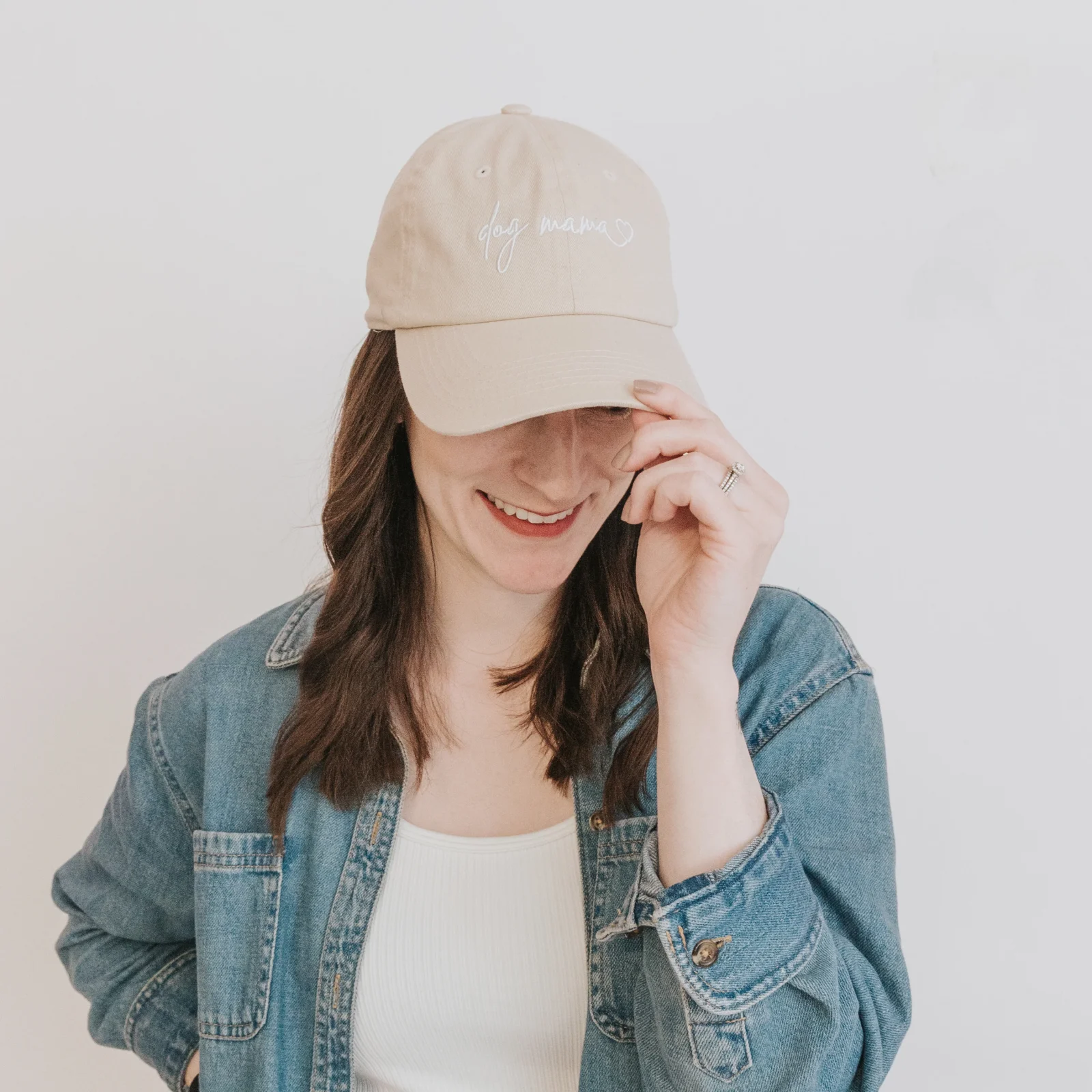 Dog Mama Hat - Beige - Image 2