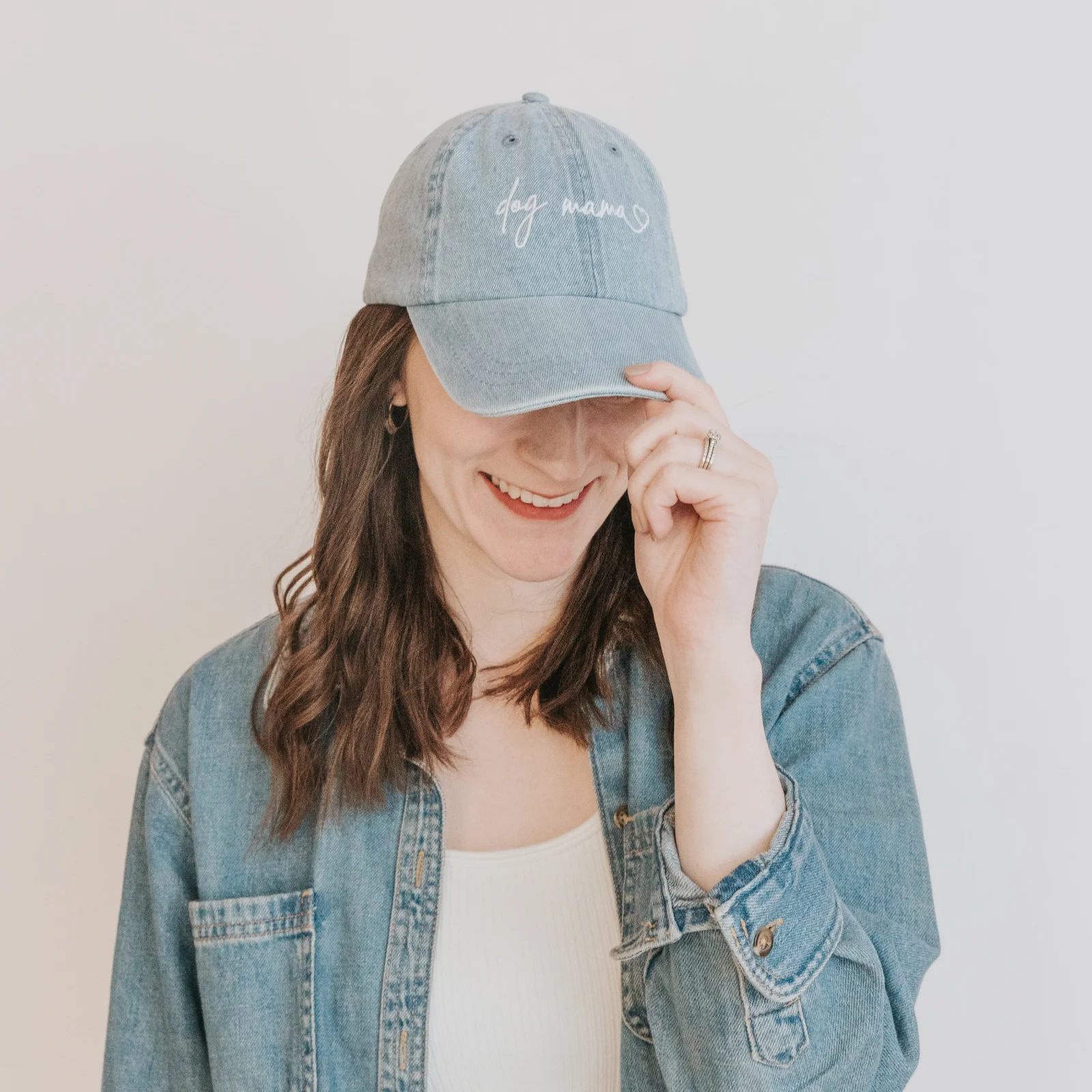 Dog Mama Hat - Denim - Image 2