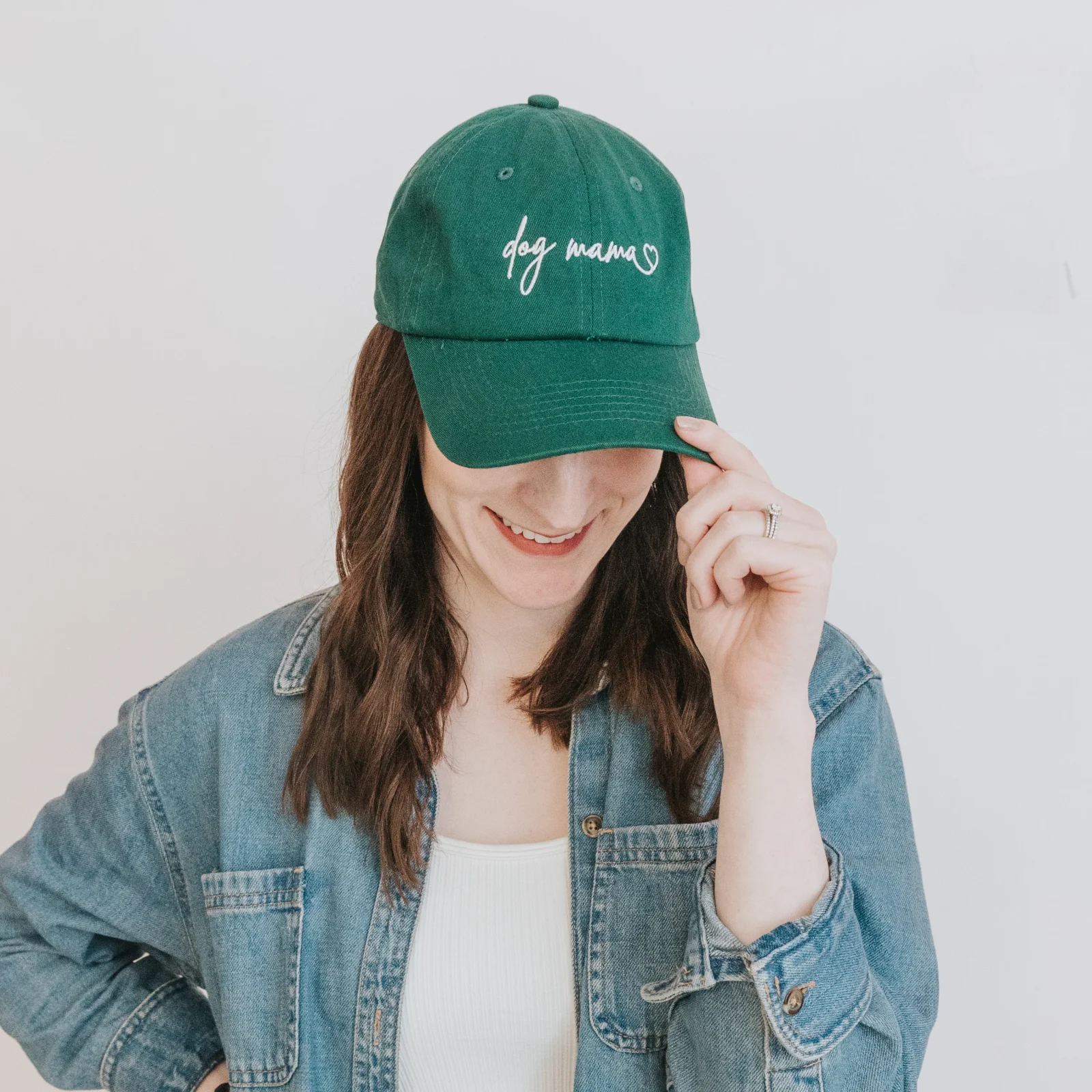 Dog Mama Hat - Green - Image 2