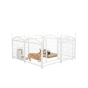 Dog Playpen Indoor 24 Inch 8 Panel Metal Dog Playpen