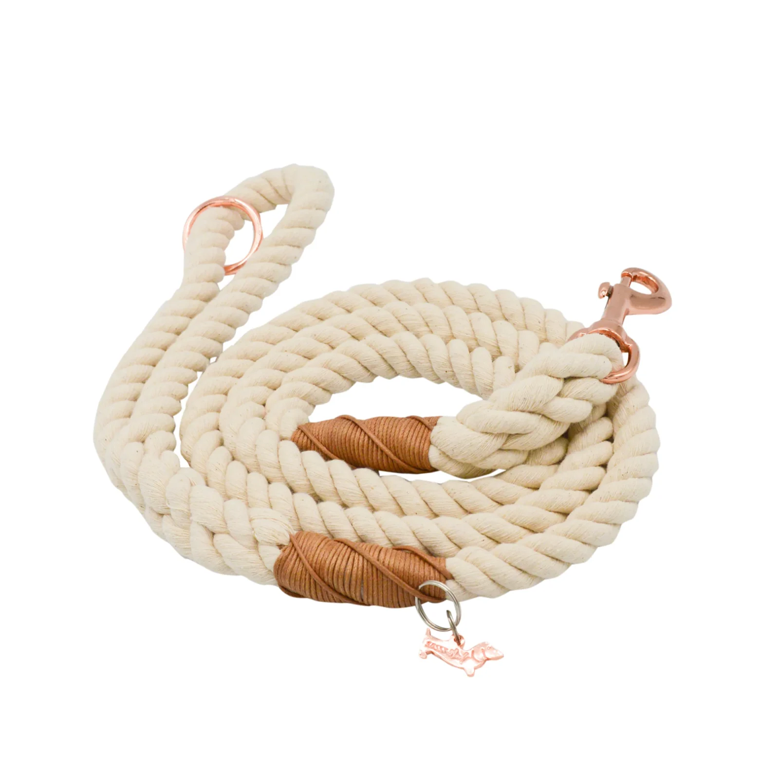 Dog Rope Leash - Natural - Image 2