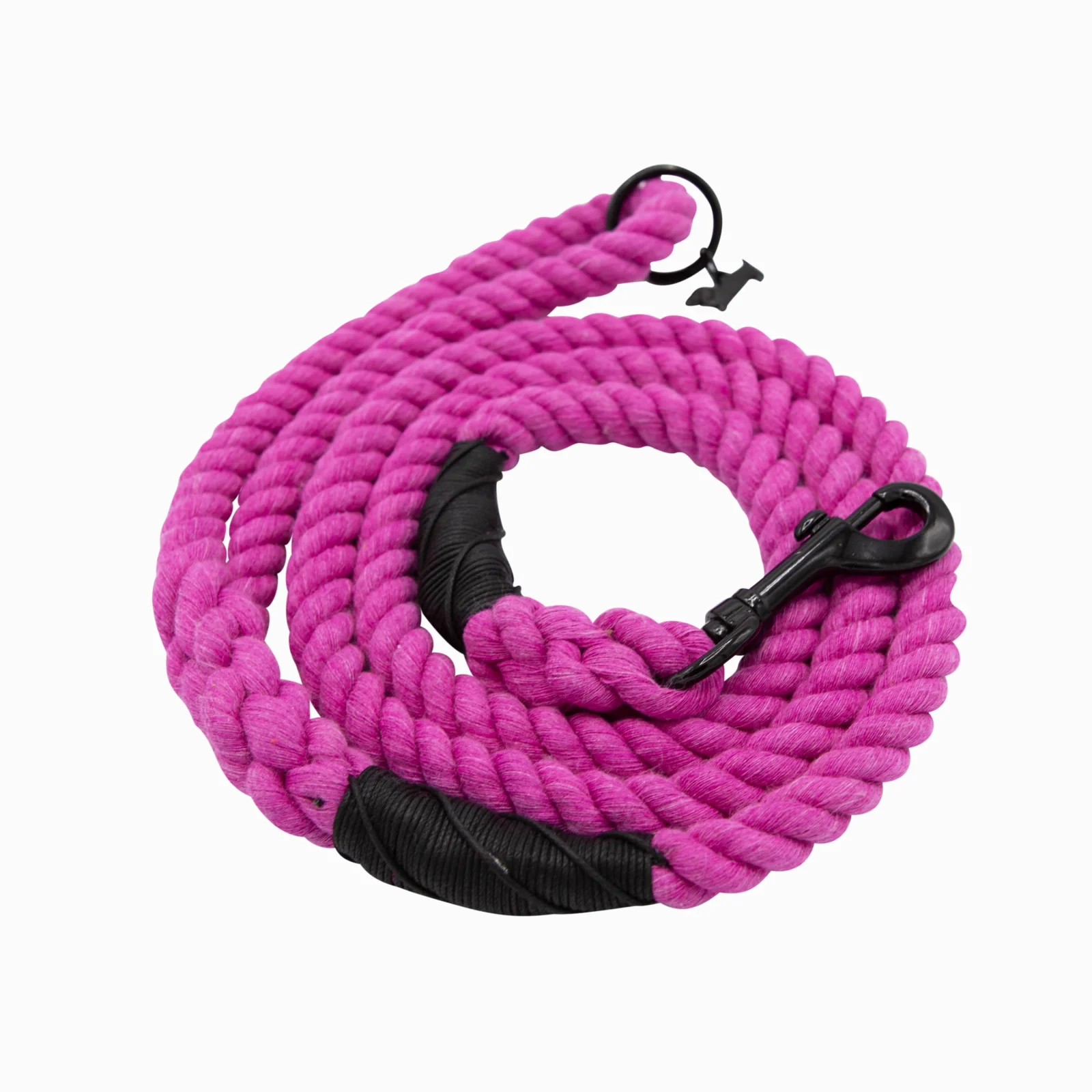 Dog Rope Leash - Neon Pink - Image 2