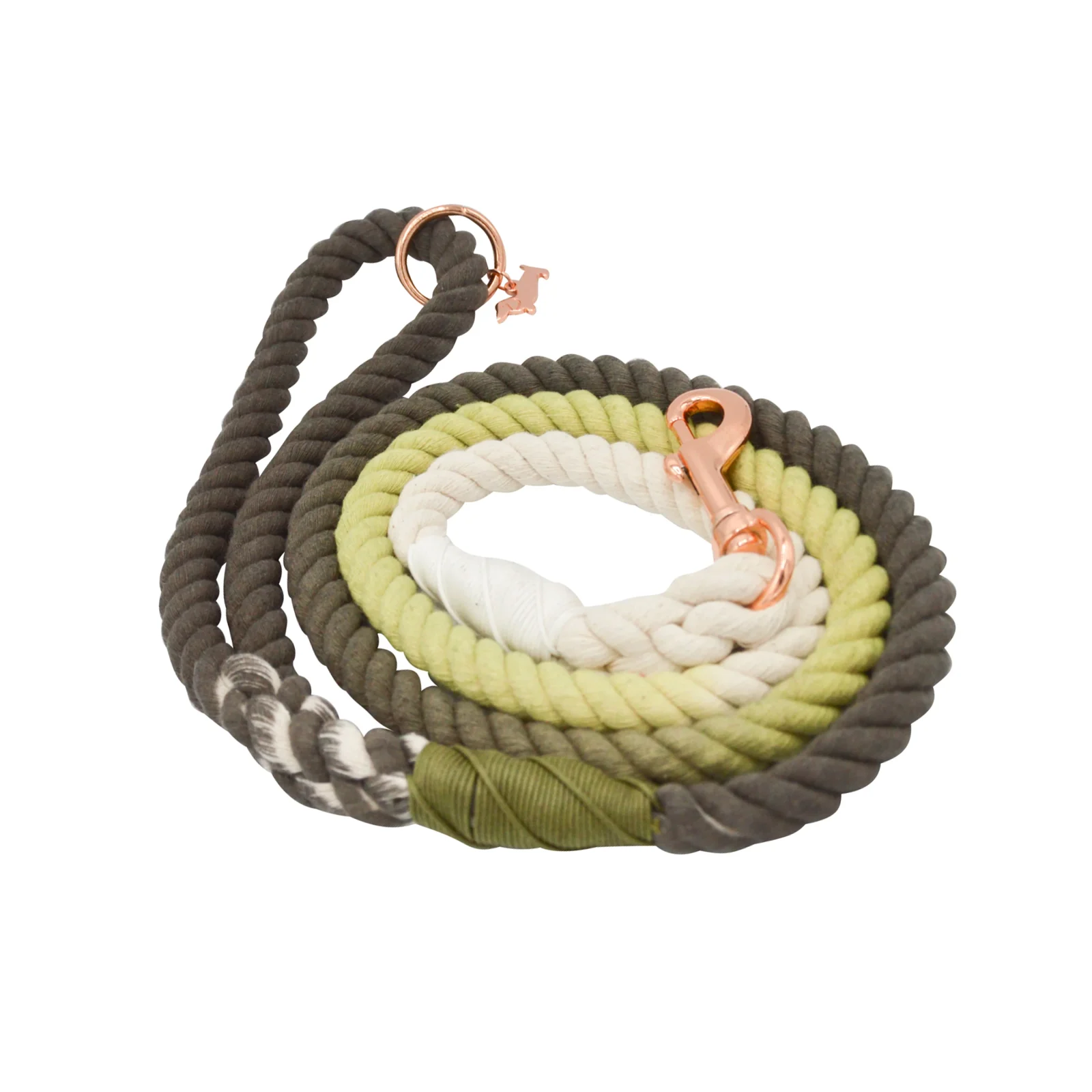 Dog Rope Leash - Ombre Olive - Image 2
