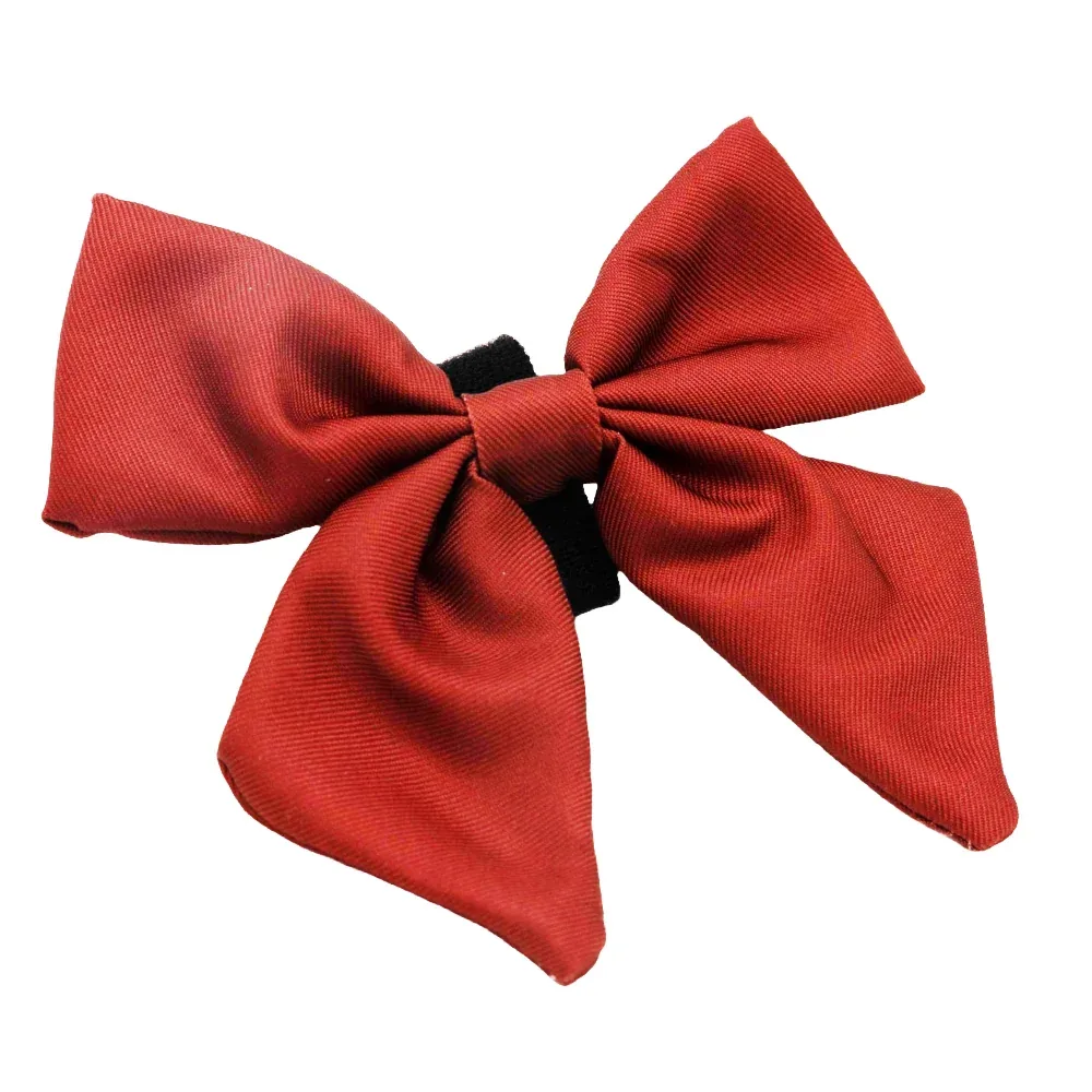 Dog Sailor Bow - Burgundy - Image 2