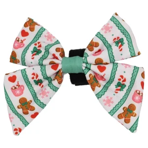 Dog Sailor Bow - Cocoa & Cookies