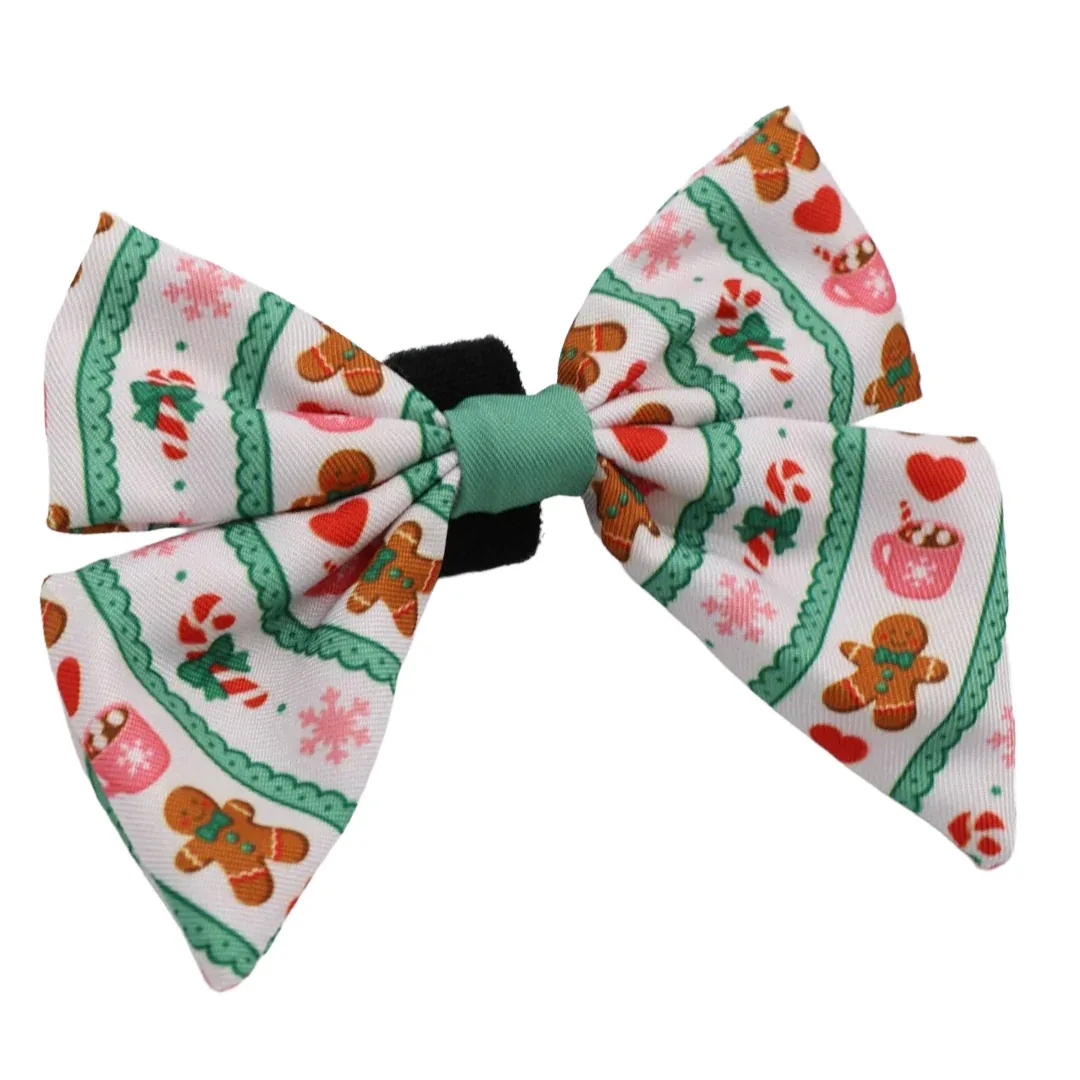 Dog Sailor Bow - Cocoa & Cookies - Image 2
