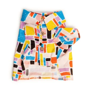 DOG THREADS | Modern Abstract Shirt in Pink