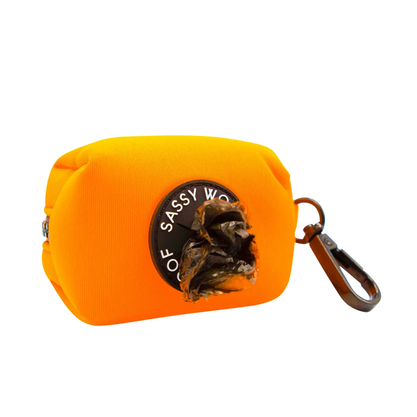 Dog Waste Bag Holder - Neon Orange - Image 2