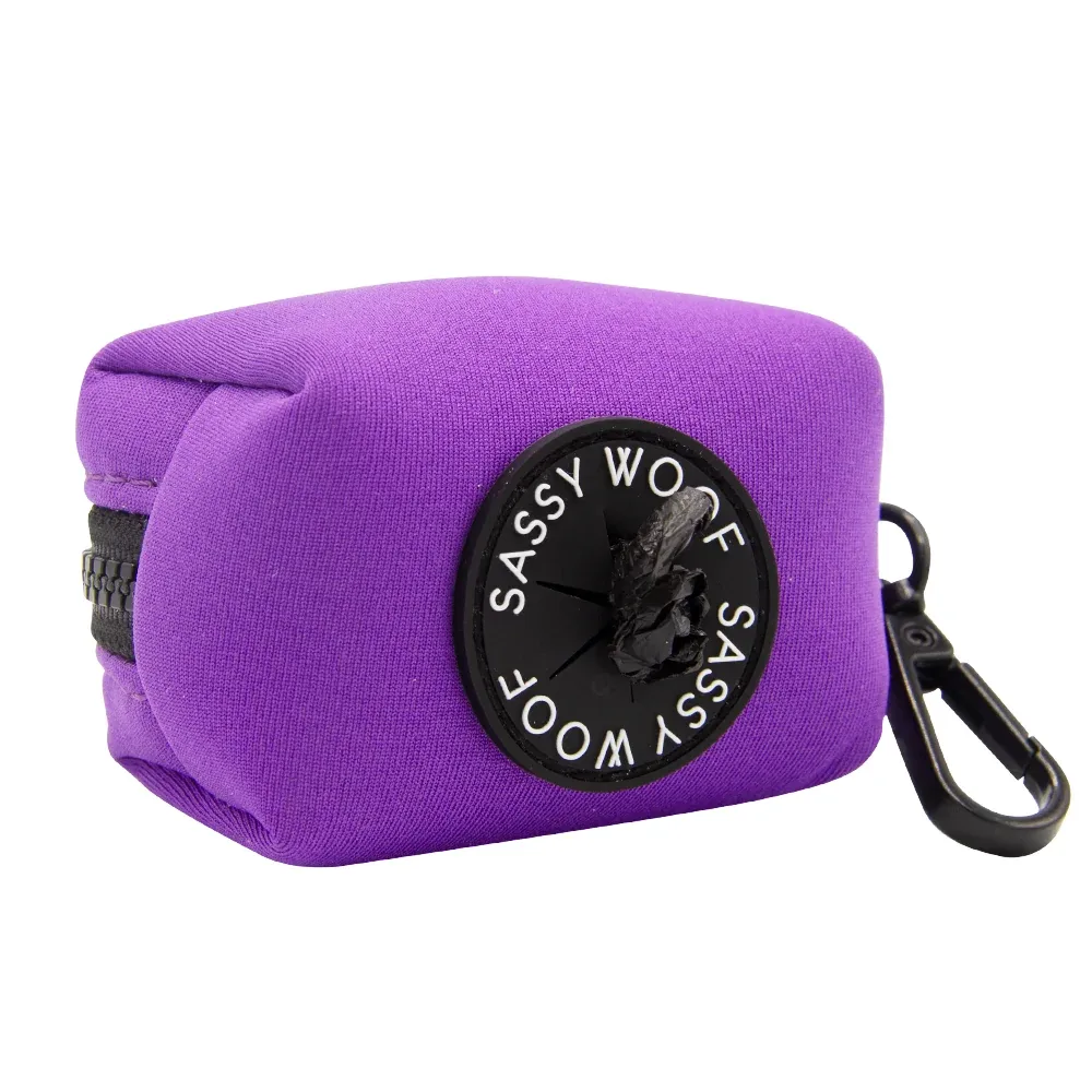 Dog Waste Bag Holder - Neon Purple - Image 2