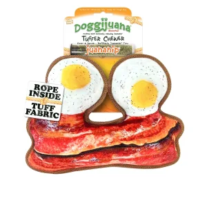 Doggijuana® Tuffer Chewer Refillable Eggs and Bacon Dog Toy