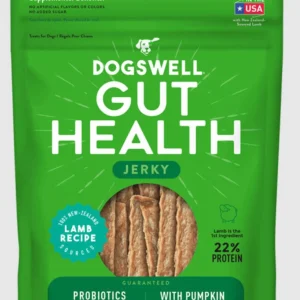 Dogswell Dog Gut Health Jerky Grain Free Lamb 10oz.