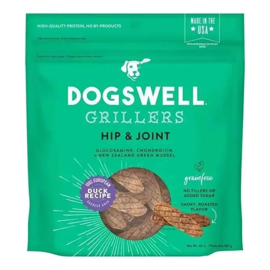 Dogswell Grillers Hip & Joint Grain-Free Duck Dog Treats 20 oz