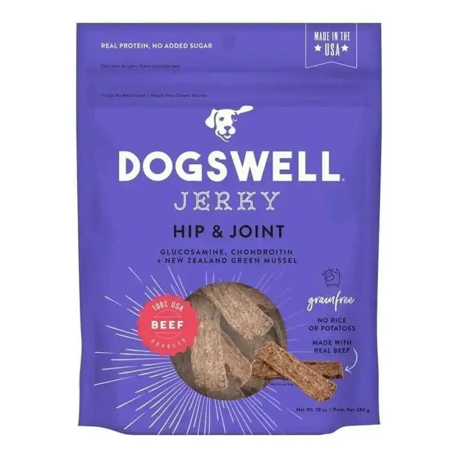 Dogswell Hip & Joint Grain-Free Beef Jerky Dog Treat 10 oz
