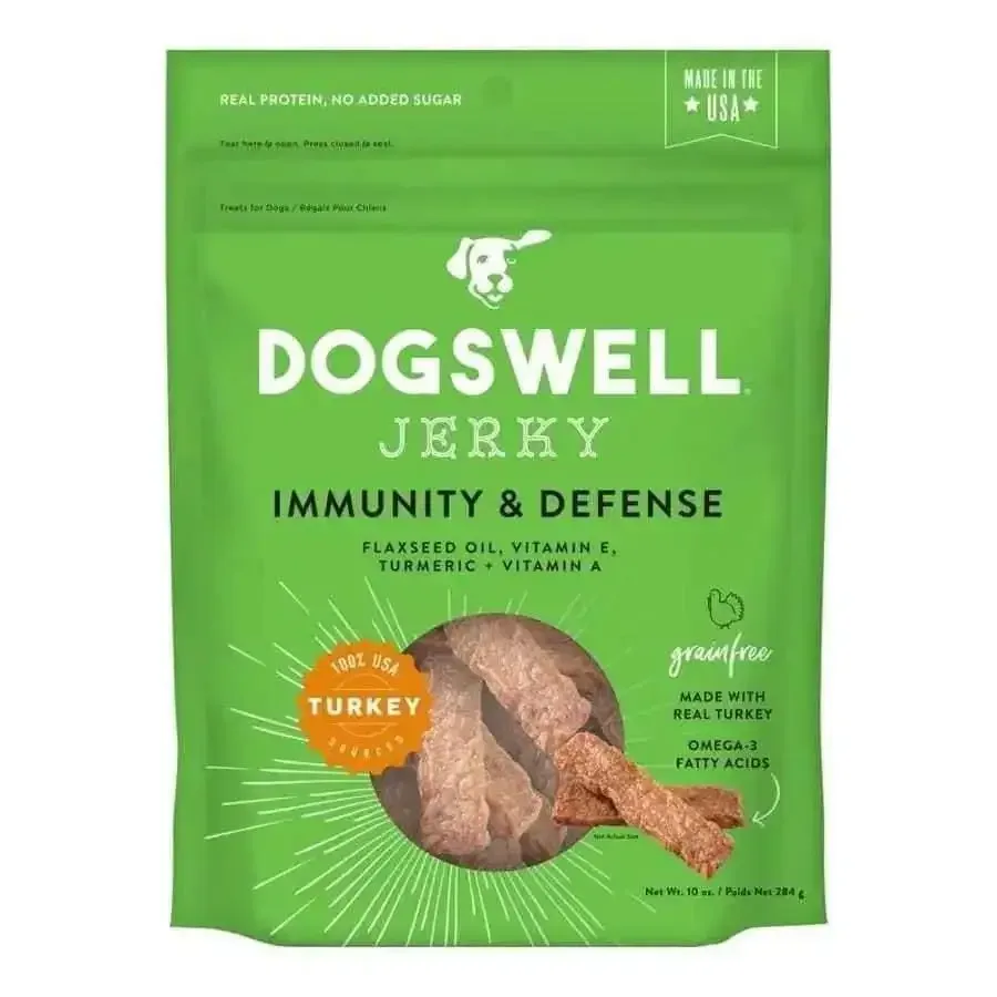 Dogswell Immunity & Defense Grain-free Turkey Jerky Dog Treats 10 oz