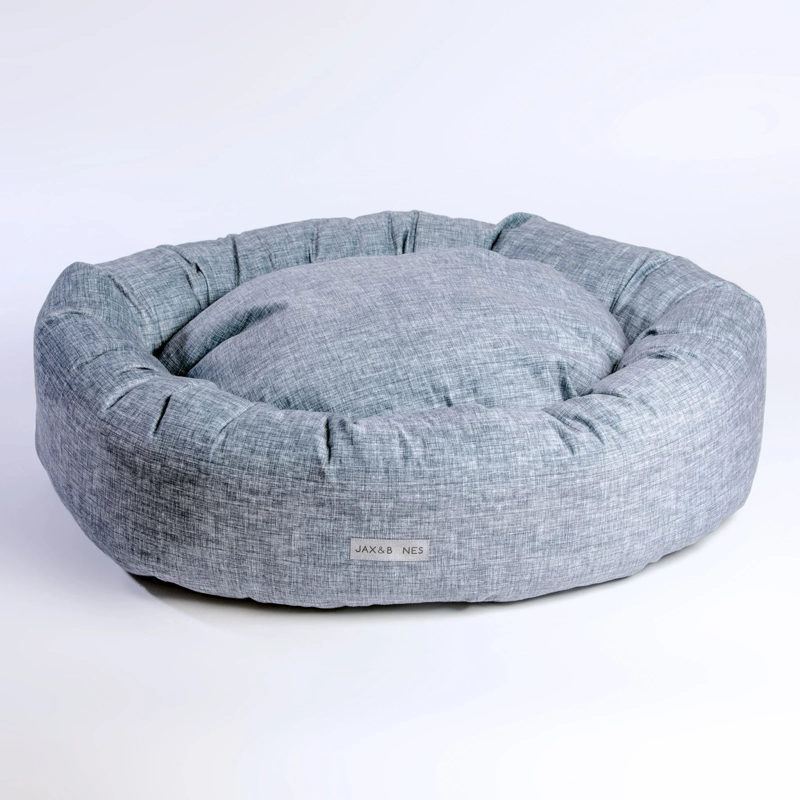 Donut Dog Bed in Denim (Direct Ship)(Made in the USA) - Image 2