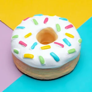 Donut Latex Squeaky Dog Toy
