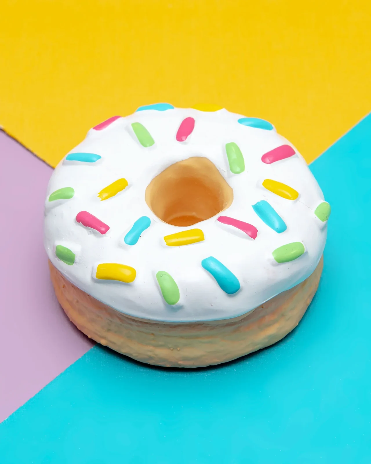 Donut Latex Squeaky Dog Toy