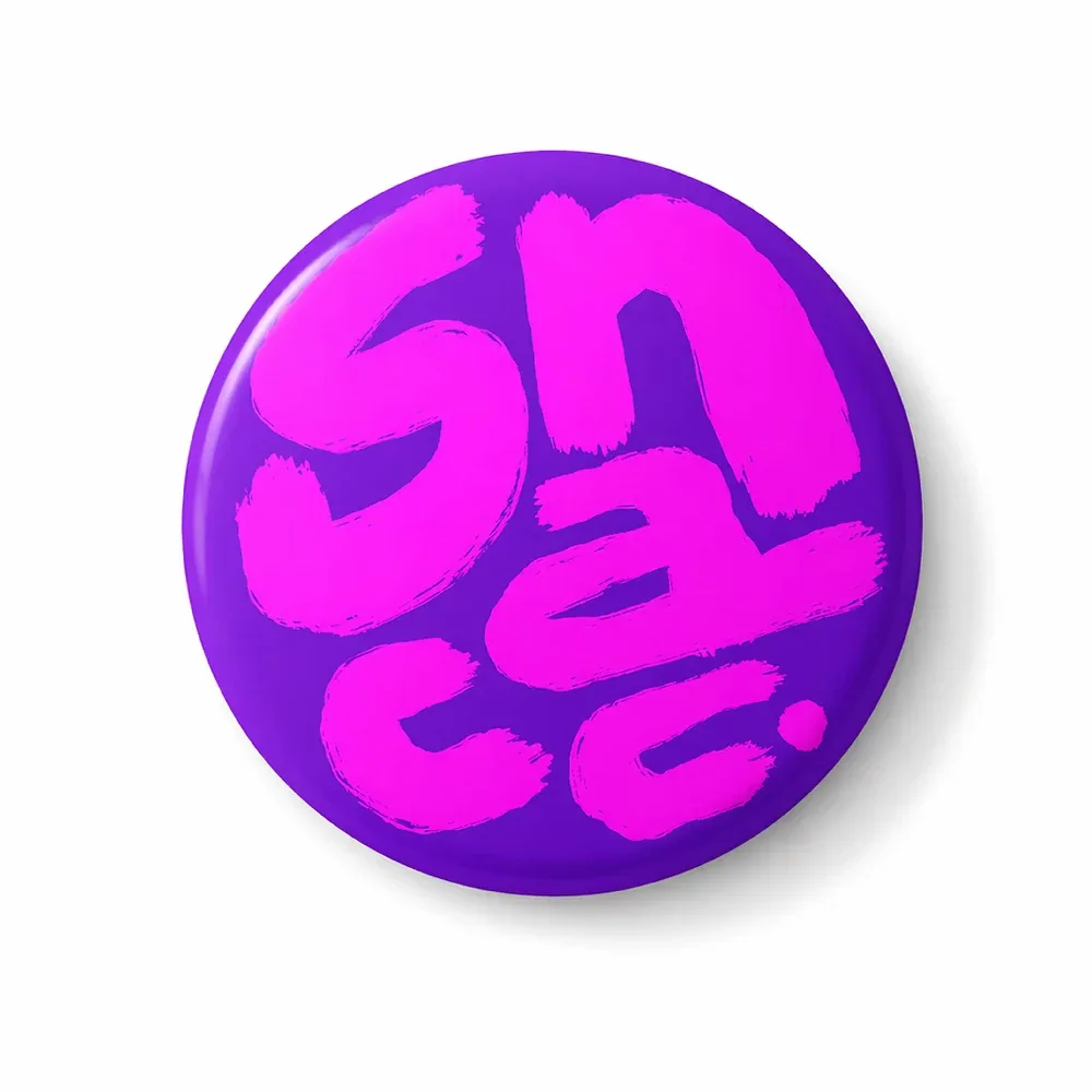 Doodlebawa 2 in 1 Snacc Pin Badge and Fridge Magnet