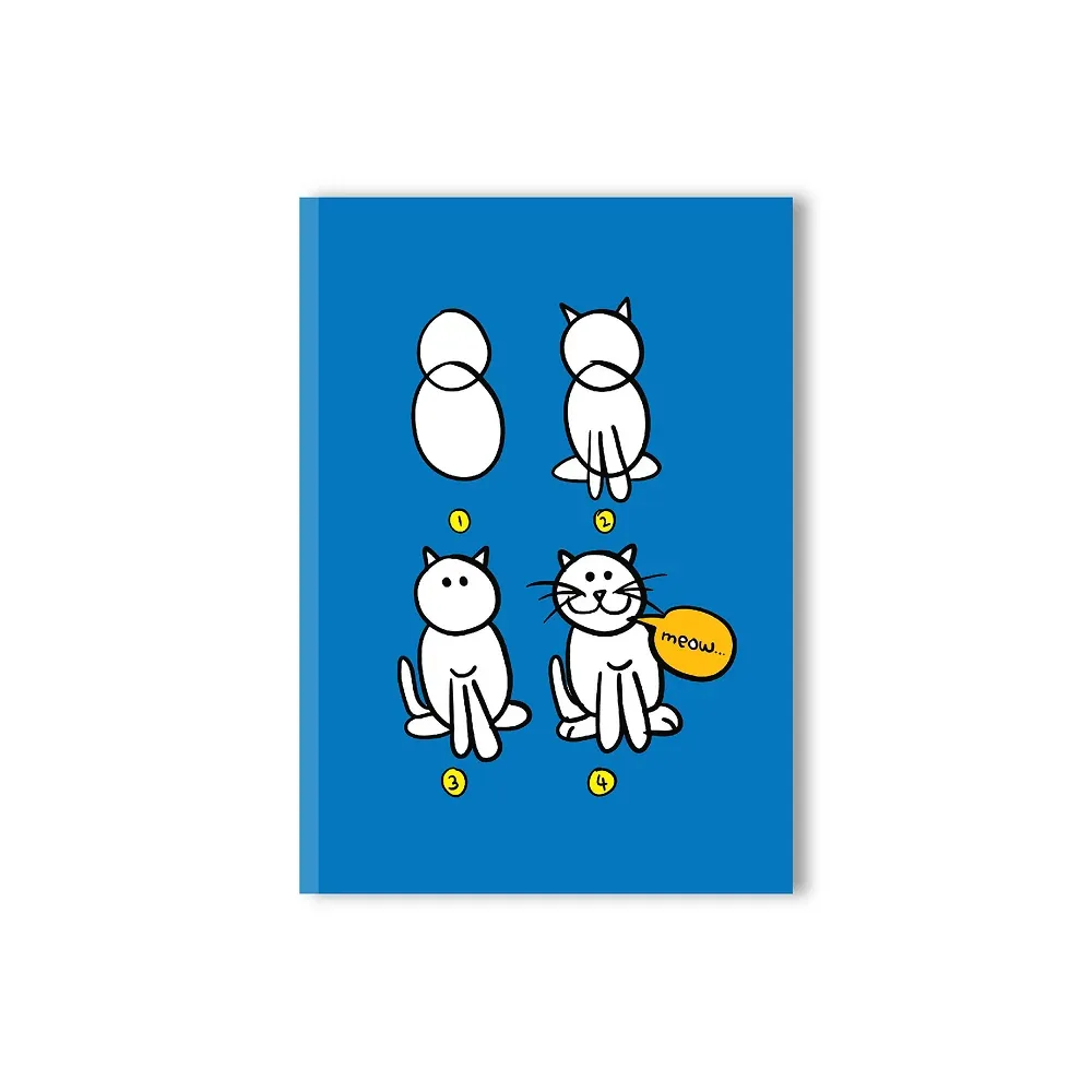 Doodlebawa How To Cat? A5 Notebook