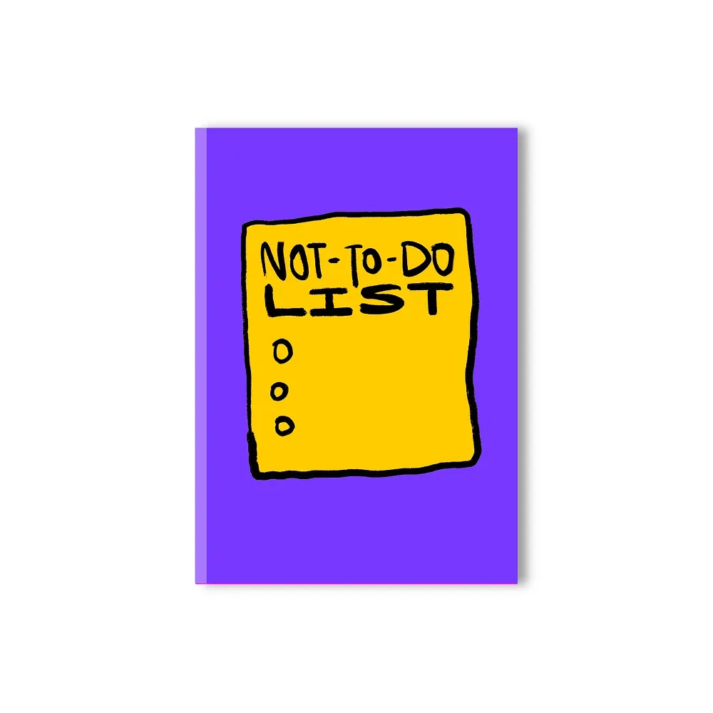 Doodlebawa Not To Do List A5 Notebook