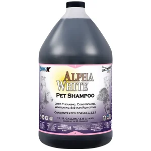 Double K Groomer's Edge Alpha White Dog Grooming Shamp Gal