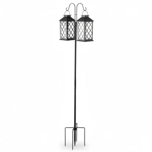 Double Shepherds Hook 8 Pack 60 Inch Heavy Duty Bird Feeder Pole