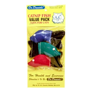 Dr. Daniel's Cat Catnip Fish, 3-Count