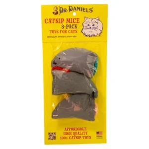 Dr. Daniel's Cat Catnip Mice, 3-Count