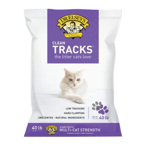 Dr. Elsey's Precious Cat Clean Tracks Clumping Multi-Cat Clay Cat Litter - Unscented, Low Tracking