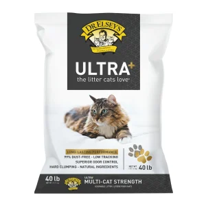Dr. Elsey's Precious Cat Ultra+ Clumping Multi-Cat Clay Cat Litter - Low Dust, Low Tracking