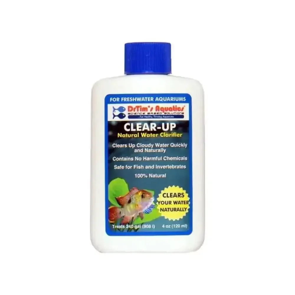 Dr. Tim's Aquatics Clear-UP Natural Water Clarifier for Freshwater Aquarium 4 Fl. oz