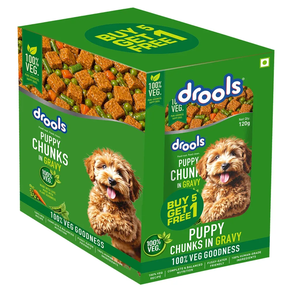 Drools 100% Veg Chunks in Gravy Puppy Wet Food