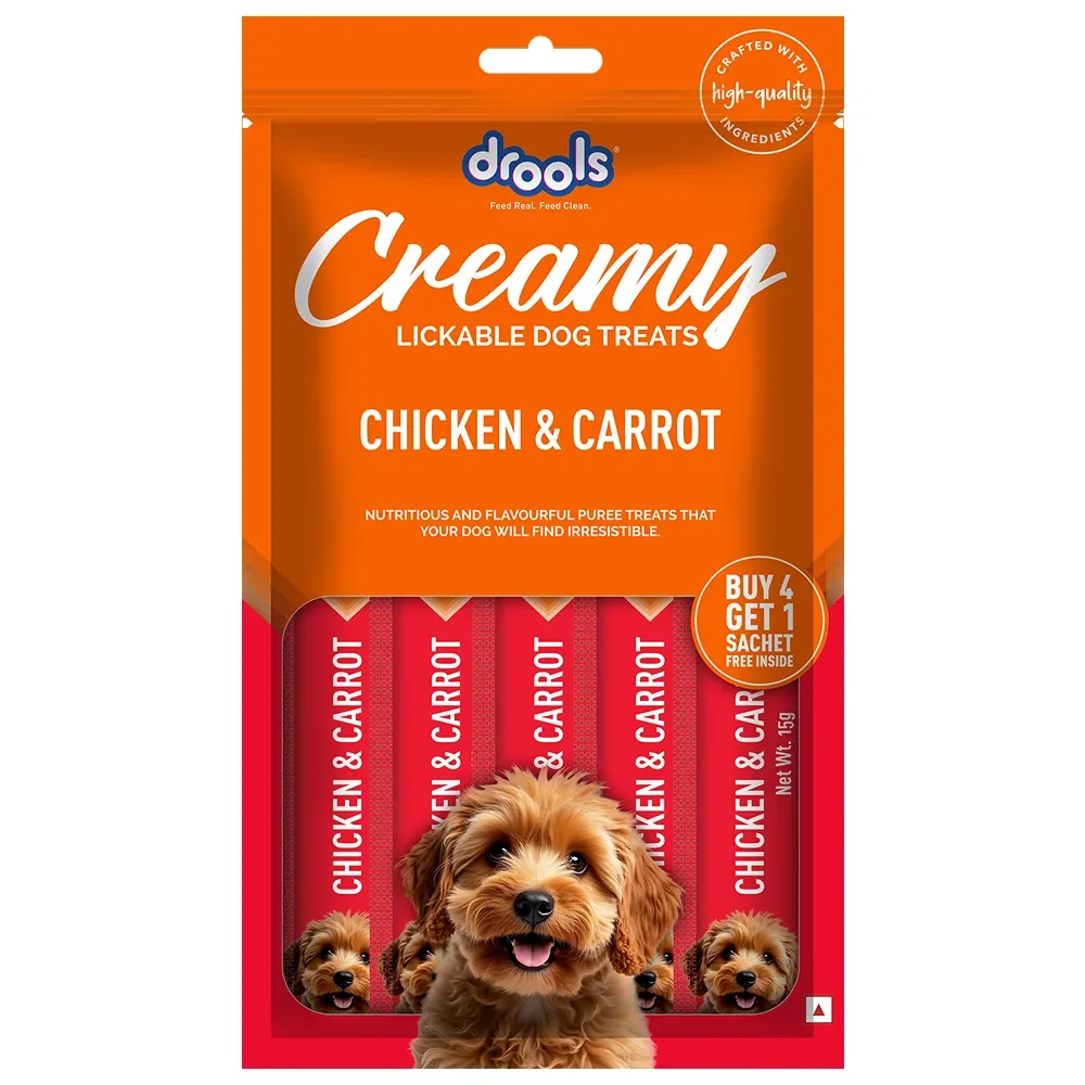 Drools Chicken & Carrot Creamy Dog Treats (75g) - Image 2