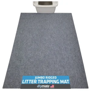 Drymate® Jumbo Ridged Cat Litter Box Mat, Absorbant & Machine Washabale Litter Trapping Mat