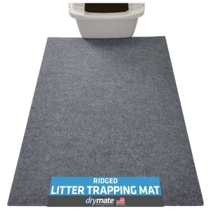 Drymate® Ridged Cat Litter Box Mat, Absorbant & Machine Washabale Litter Trapping Mat, Cut To Fit